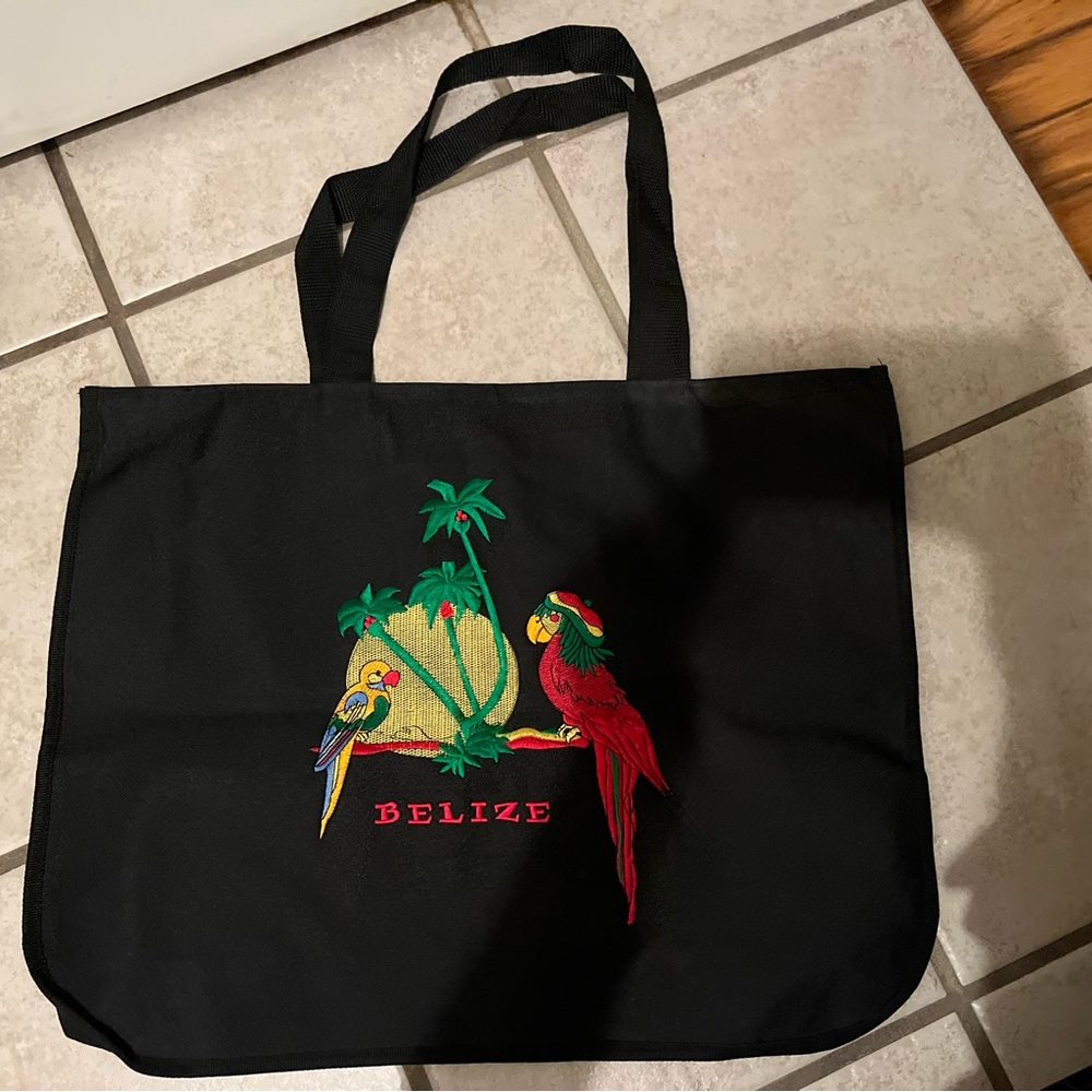 Large tote with Belize embroidery,‎ New w/out Tags